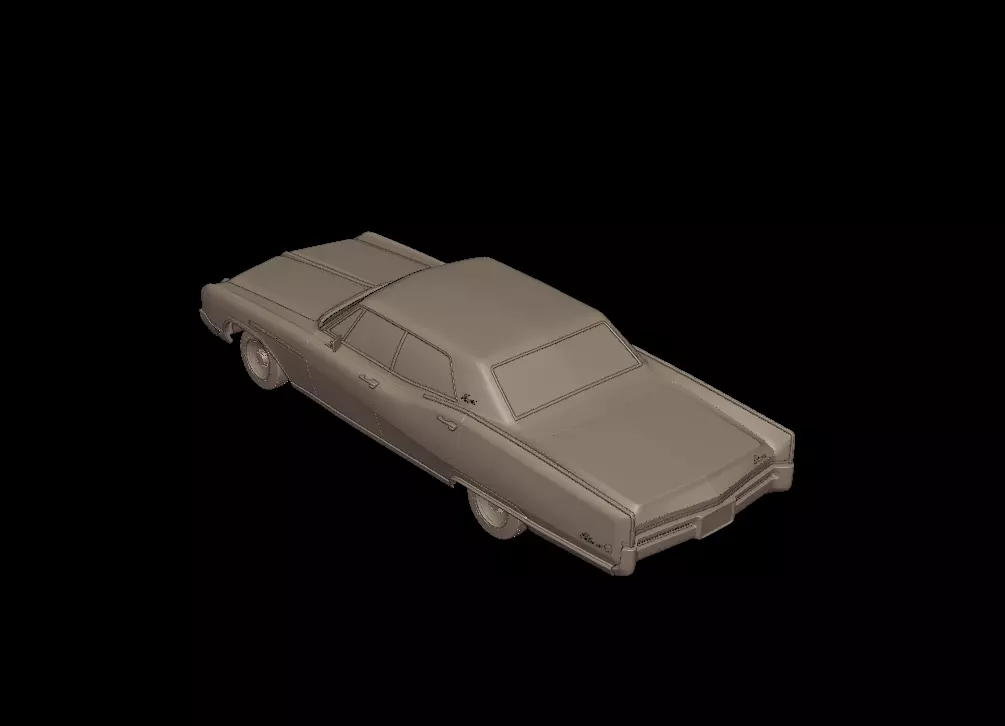 buick electra 225 1968  four doors 3D print model_3