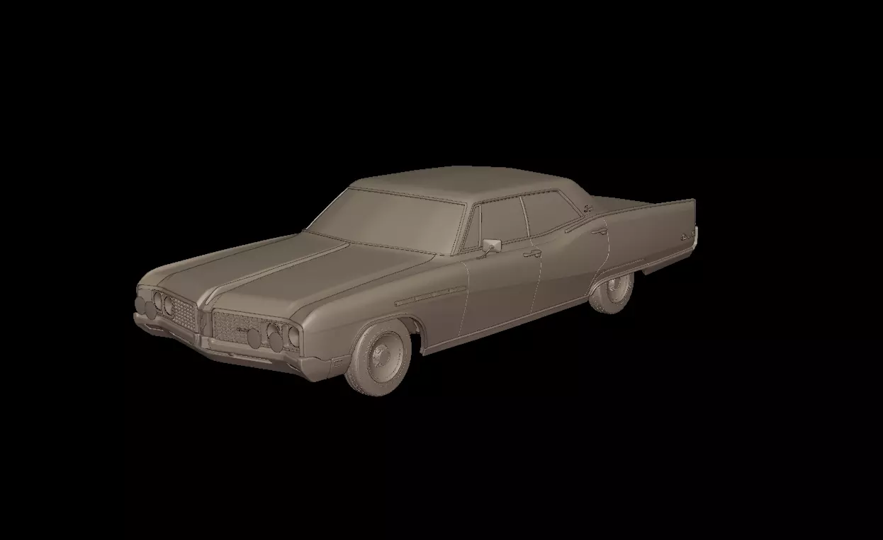 buick electra 225 1968  four doors 3D print model_0