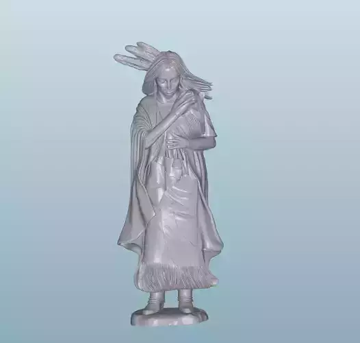 INDIAN  W40 Native American Figures 3D print model