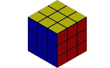 Rubiks Cube 3D model_2