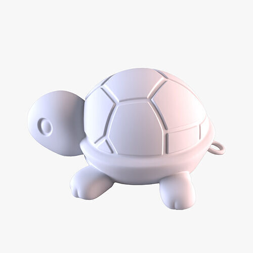 Mini Turtle Keychain  Cute 3D STL File Printable Keychain Charm Free 3D print model