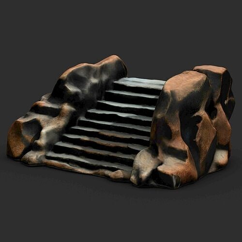 Stone Stairs 3D print model
