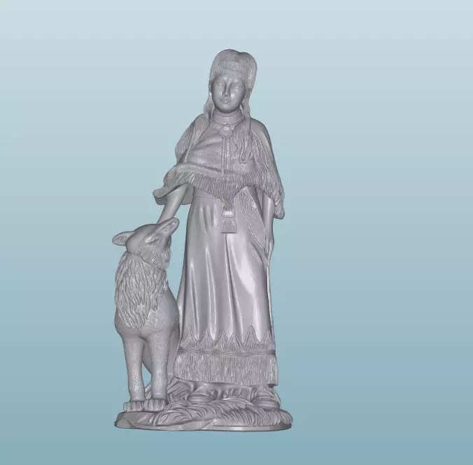 INDIAN W44 Native American Figures 3D print model_0