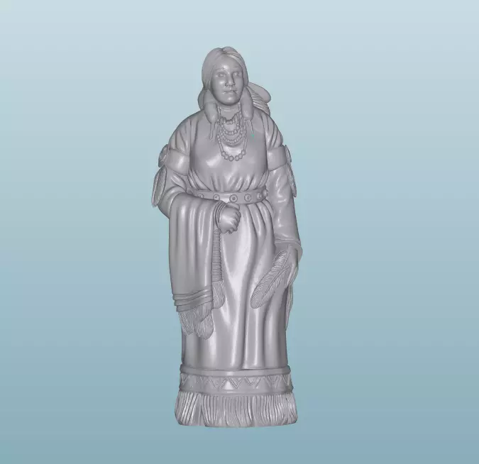 INDIAN W45 Native American Figures 3D print model_0