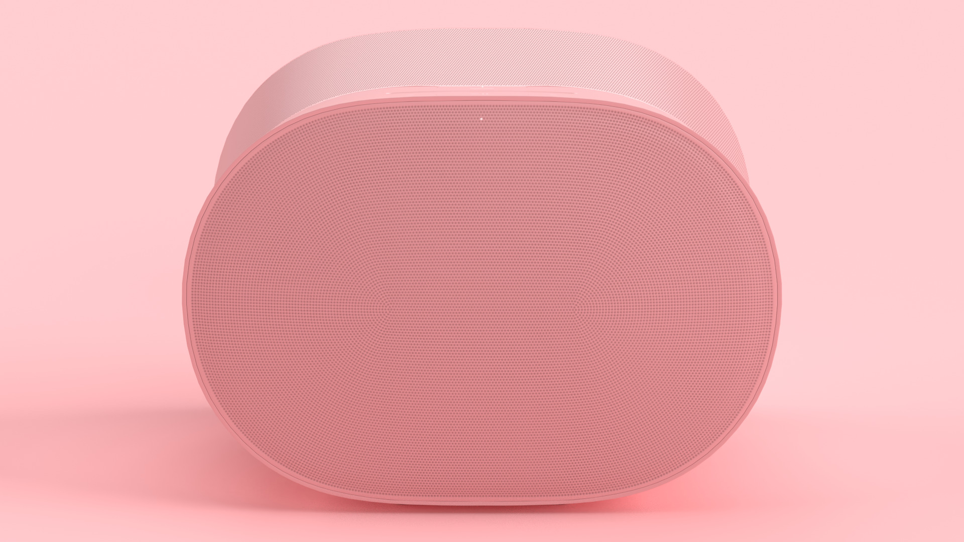 Smart Speaker Pink Low-poly 3D model_1