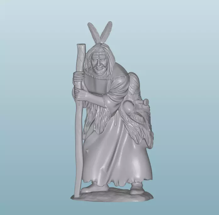 INDIAN W46 Native American Figures 3D print model_0