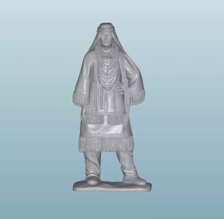 INDIAN W47 Native American Figures 3D print model_0