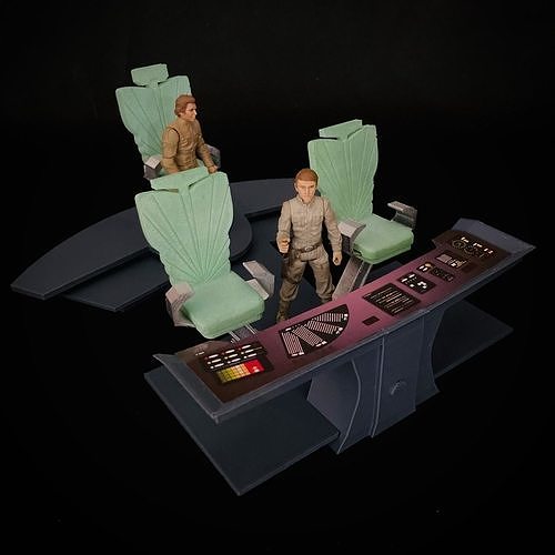 USS Enterprise Bridge Control Center Console - The Wrath of Khan 3D print model