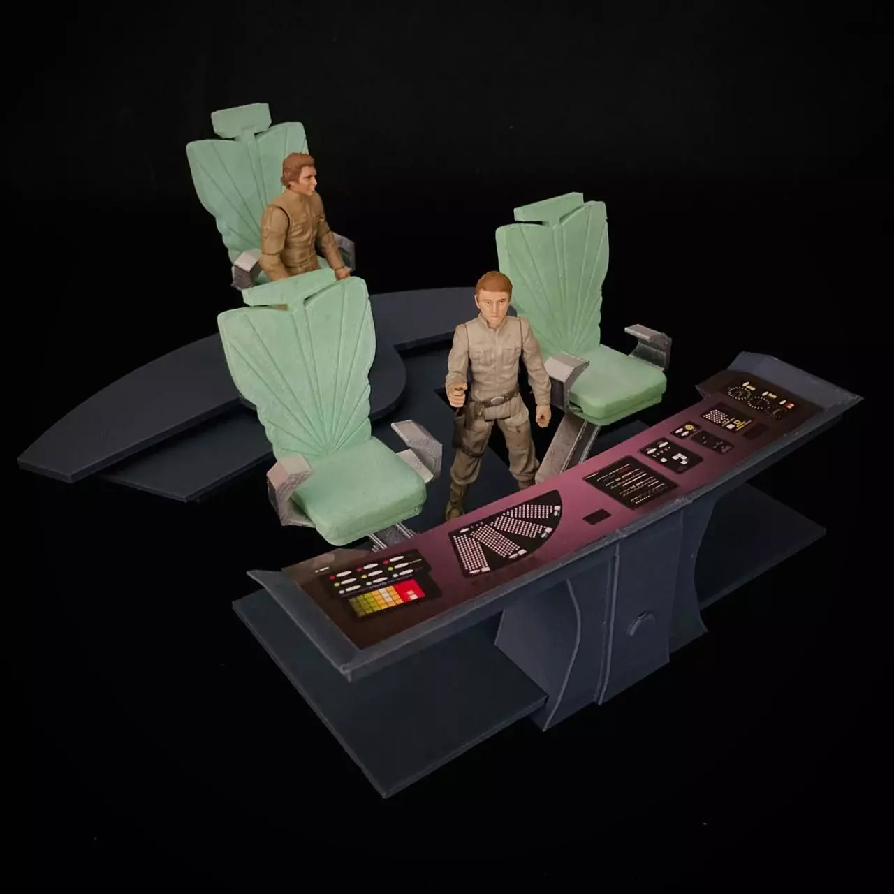 USS Enterprise Bridge Control Center Console - The Wrath of Khan 3D print model_0