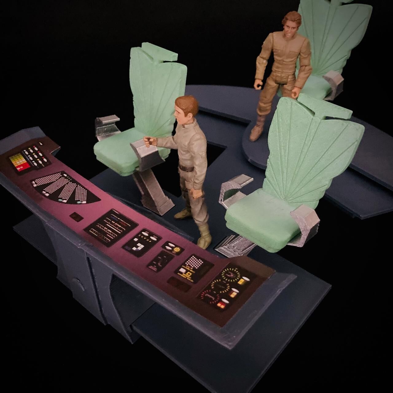 USS Enterprise Bridge Control Center Console - The Wrath of Khan 3D print model_6