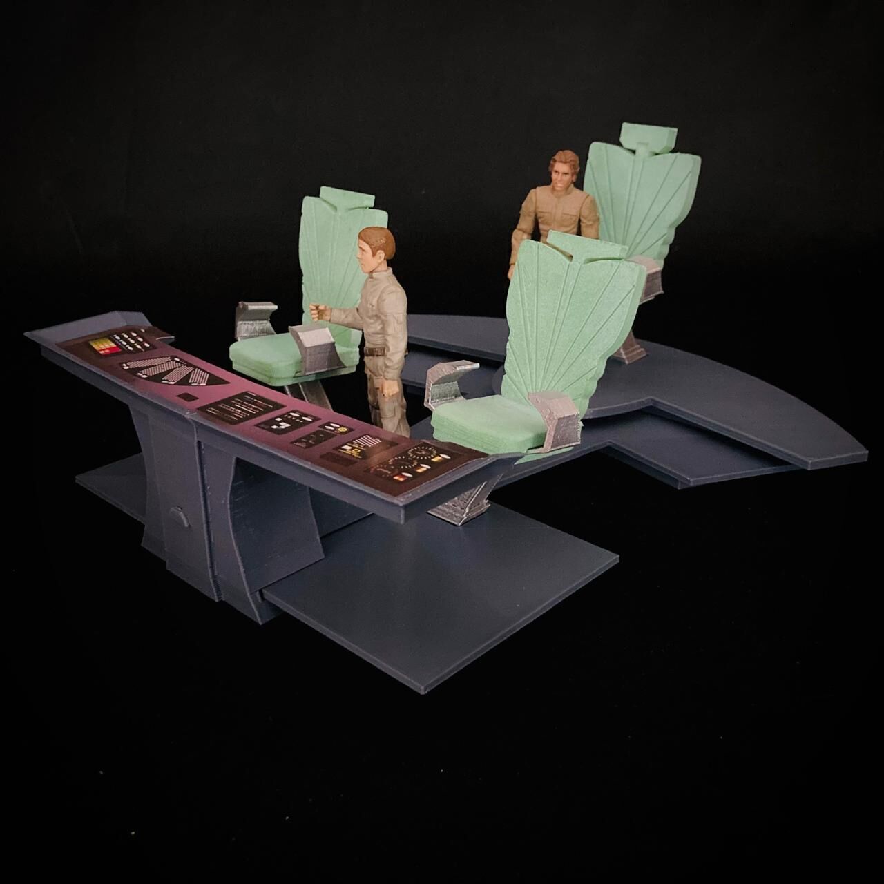 USS Enterprise Bridge Control Center Console - The Wrath of Khan 3D print model_7