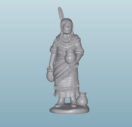 INDIAN  W49 Native American Figures 3D print model