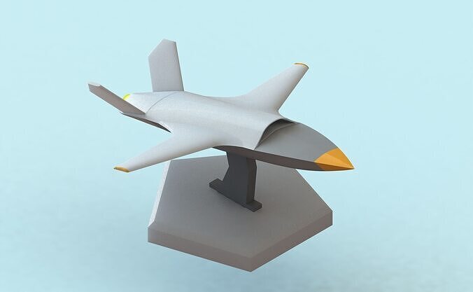 3D PRINTABLE KRATOS XQ-58 VALKYRIE DRONE WITH STAND Free 3D print model