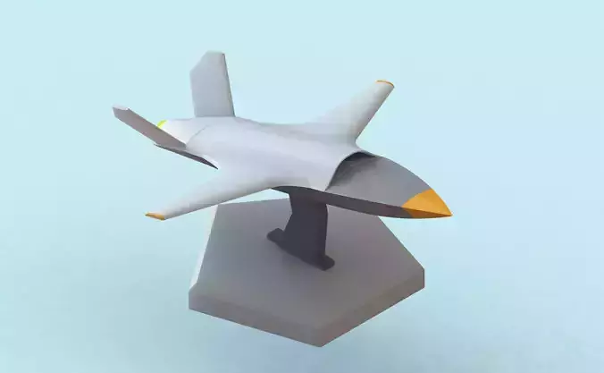 3D PRINTABLE KRATOS XQ-58 VALKYRIE DRONE WITH STAND