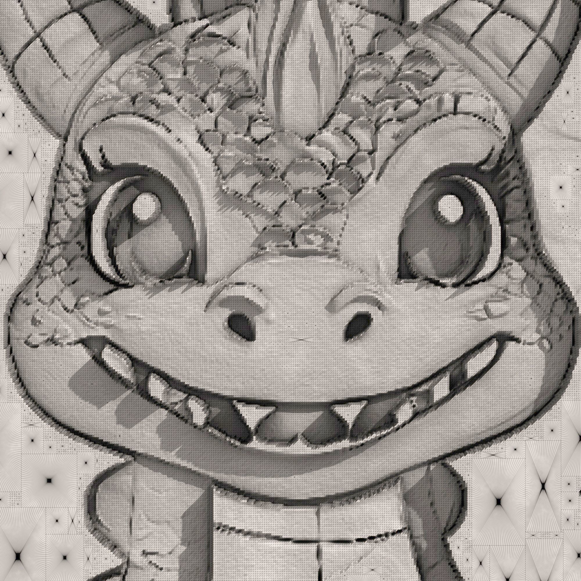 Japanese Dragon Home Decow Wall Art 3D print model_5