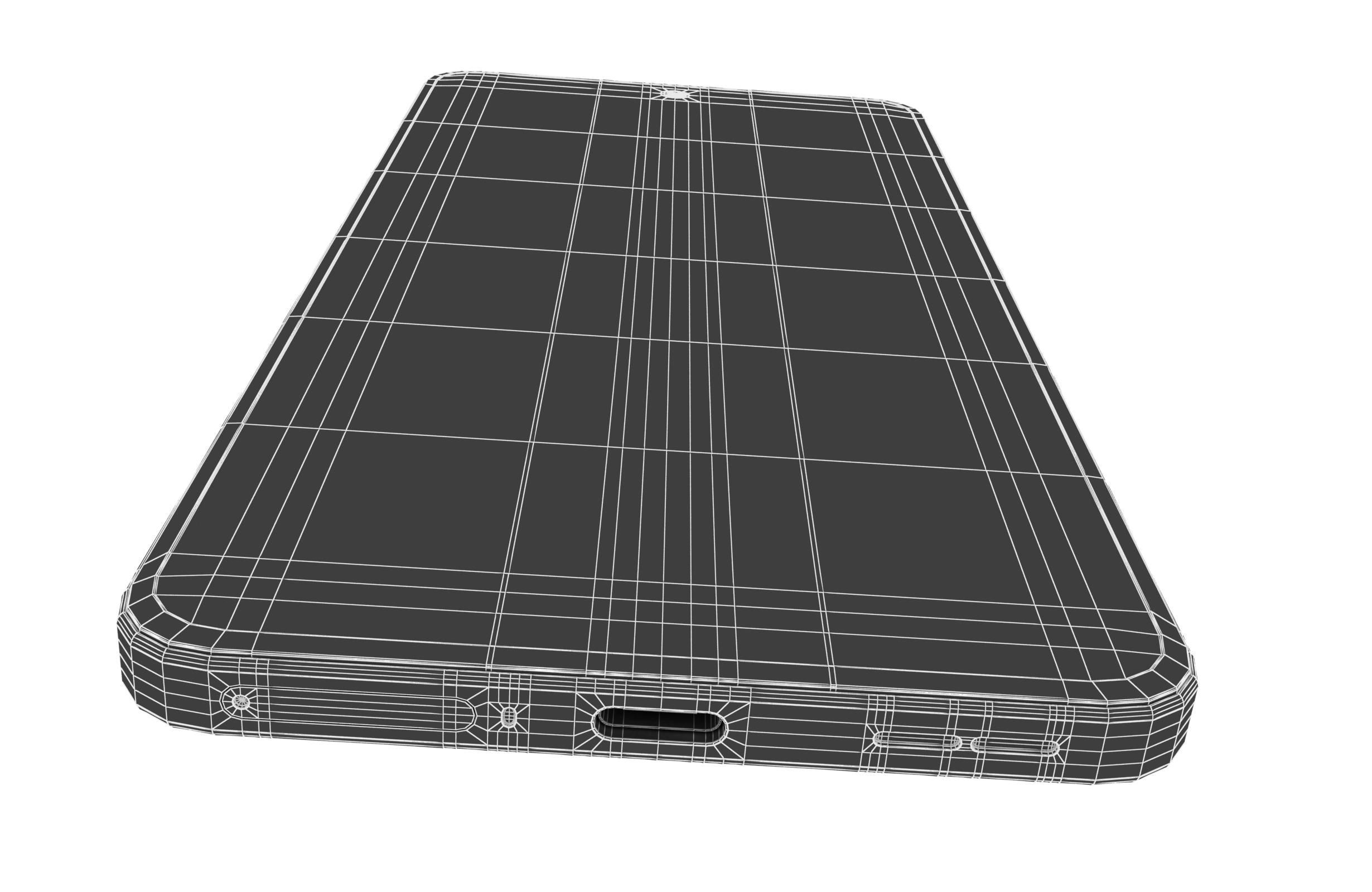 OnePlus Nord CE5 Black Low-poly 3D model_19