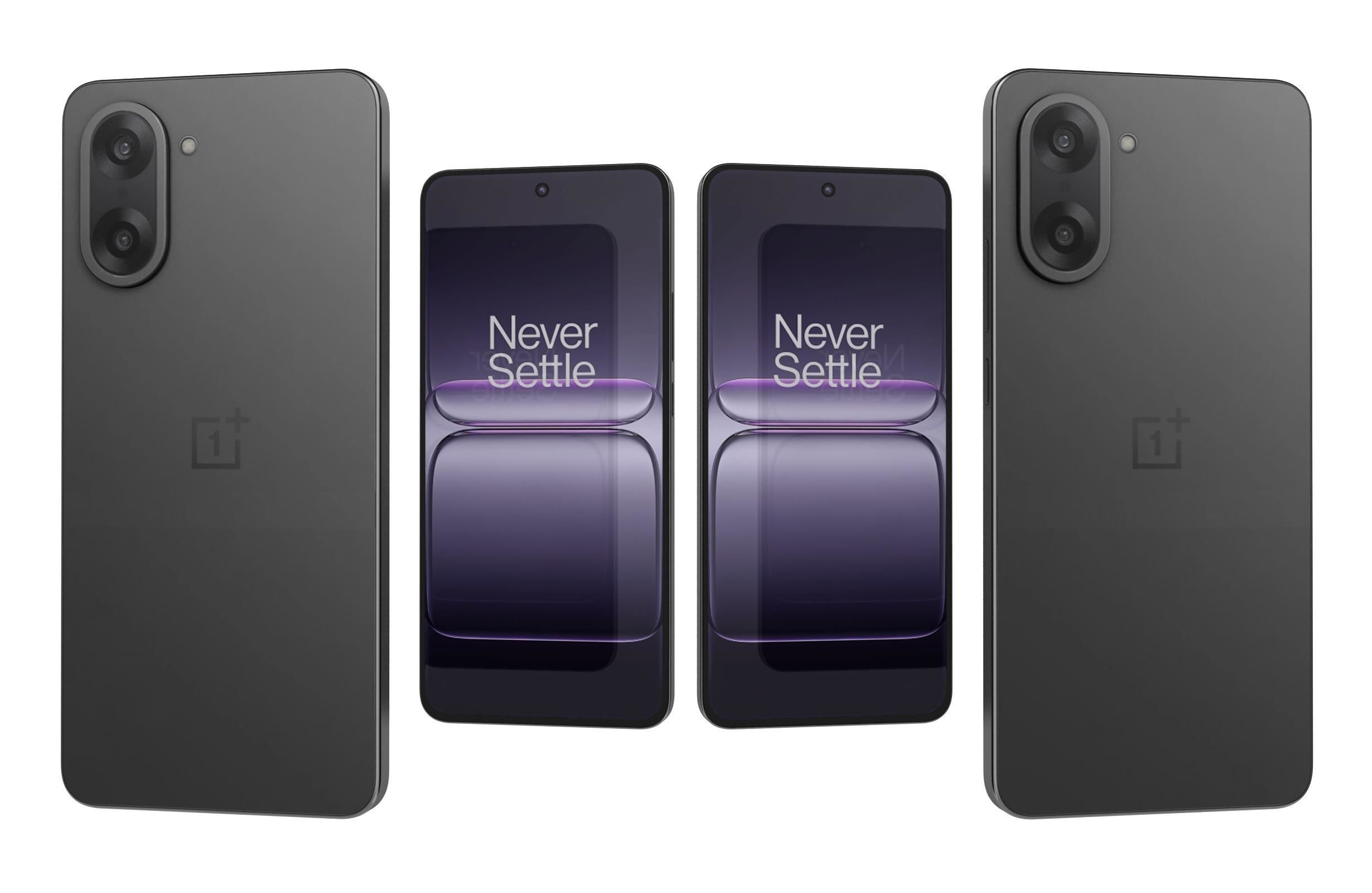 OnePlus Nord CE5 Black Low-poly 3D model_3