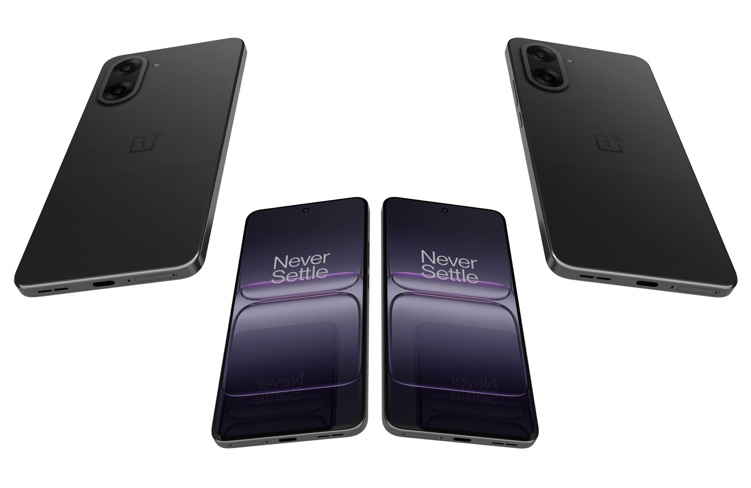 OnePlus Nord CE5 Black Low-poly 3D model_5