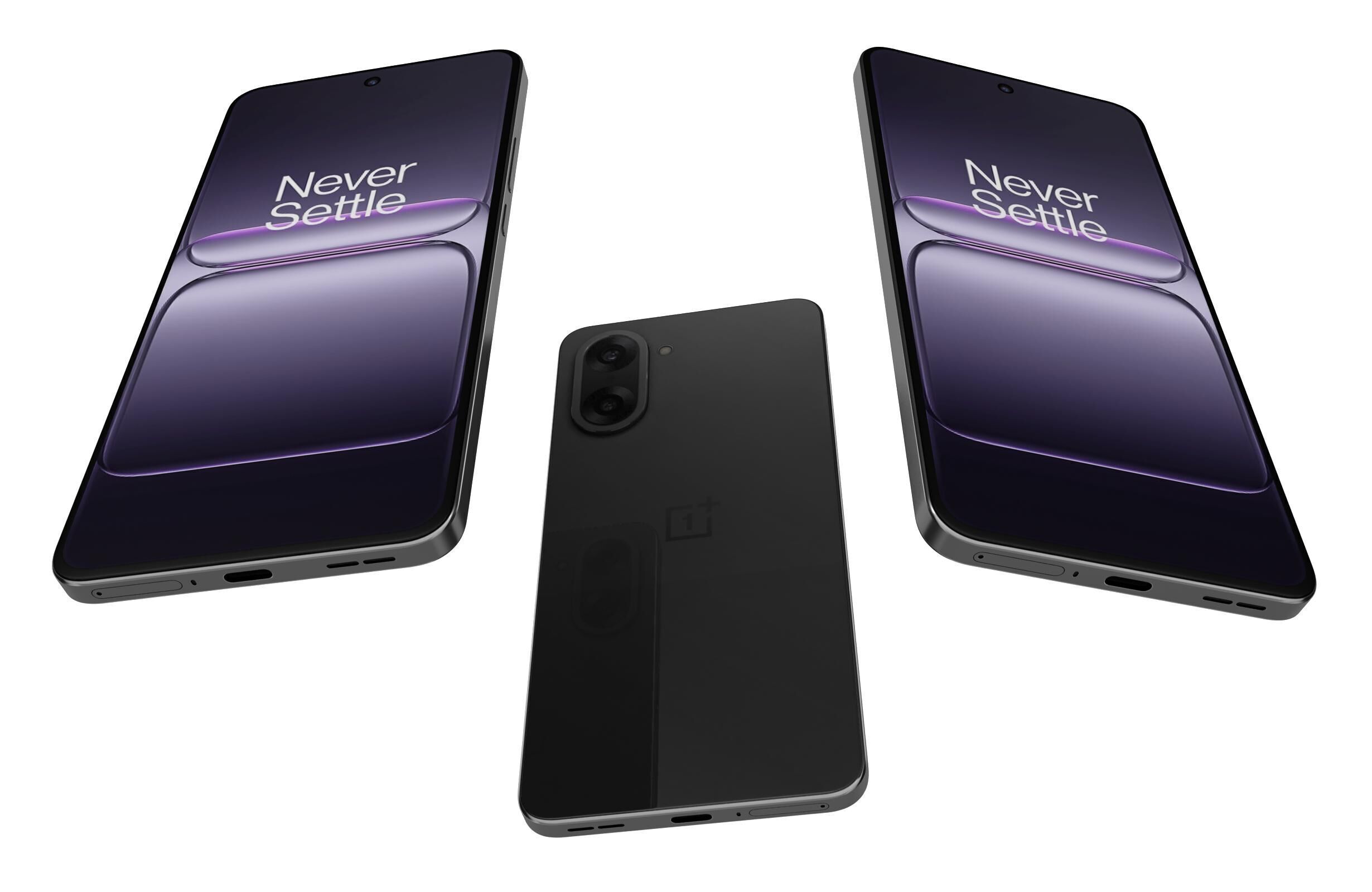 OnePlus Nord CE5 Black Low-poly 3D model_2