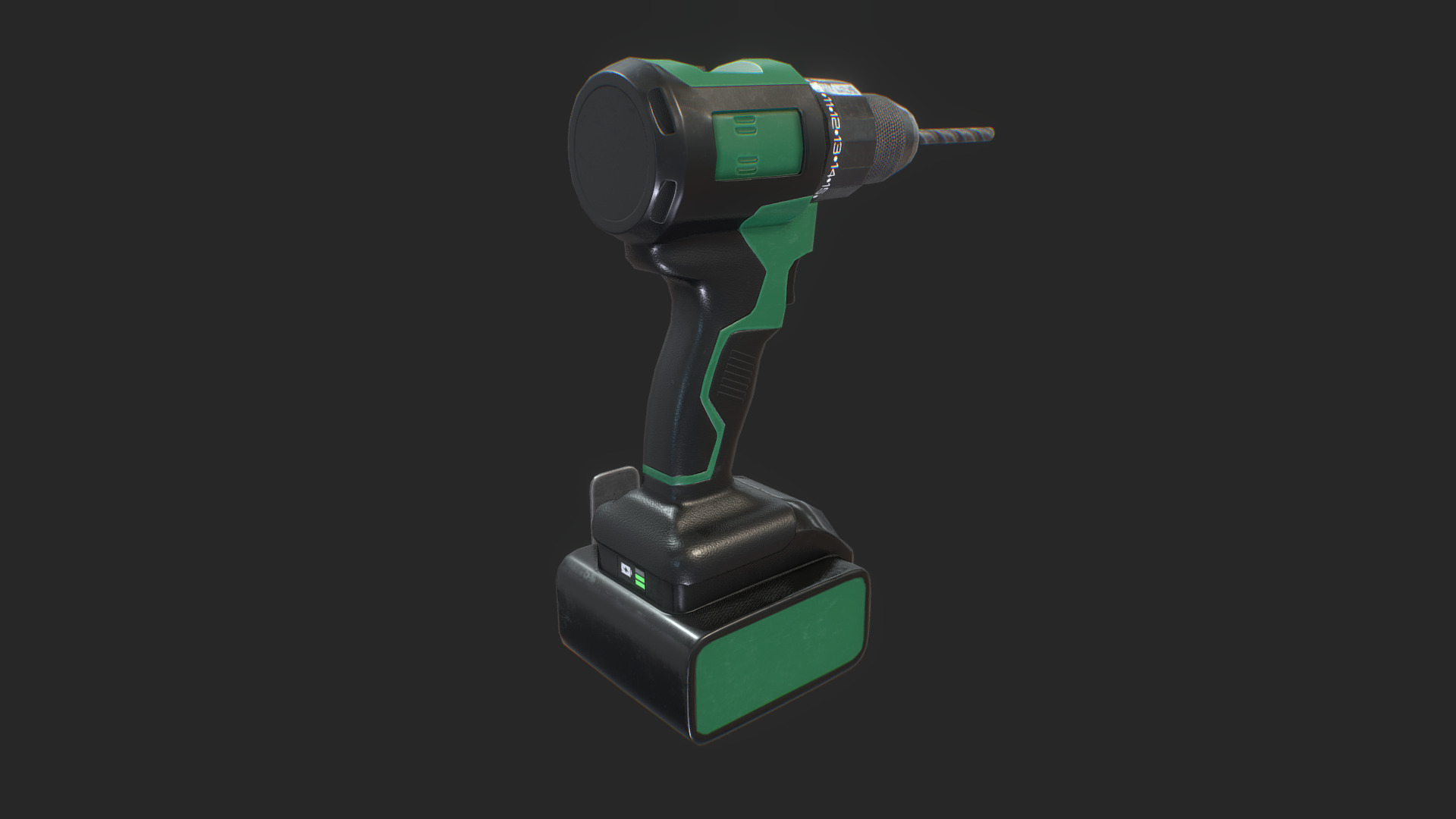 Cordless Drill 3D Model - Game Ready Low-poly 3D model_2