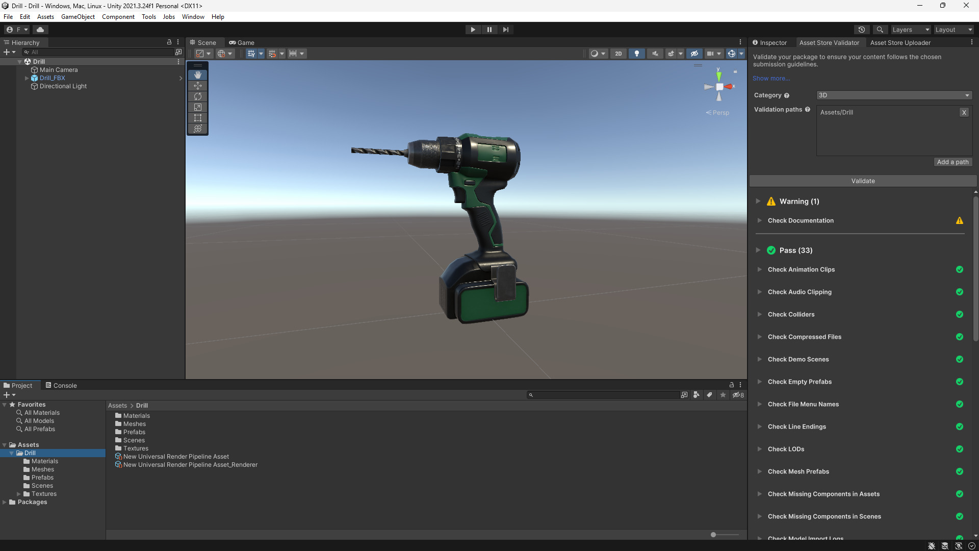 Cordless Drill 3D Model - Game Ready Low-poly 3D model_3