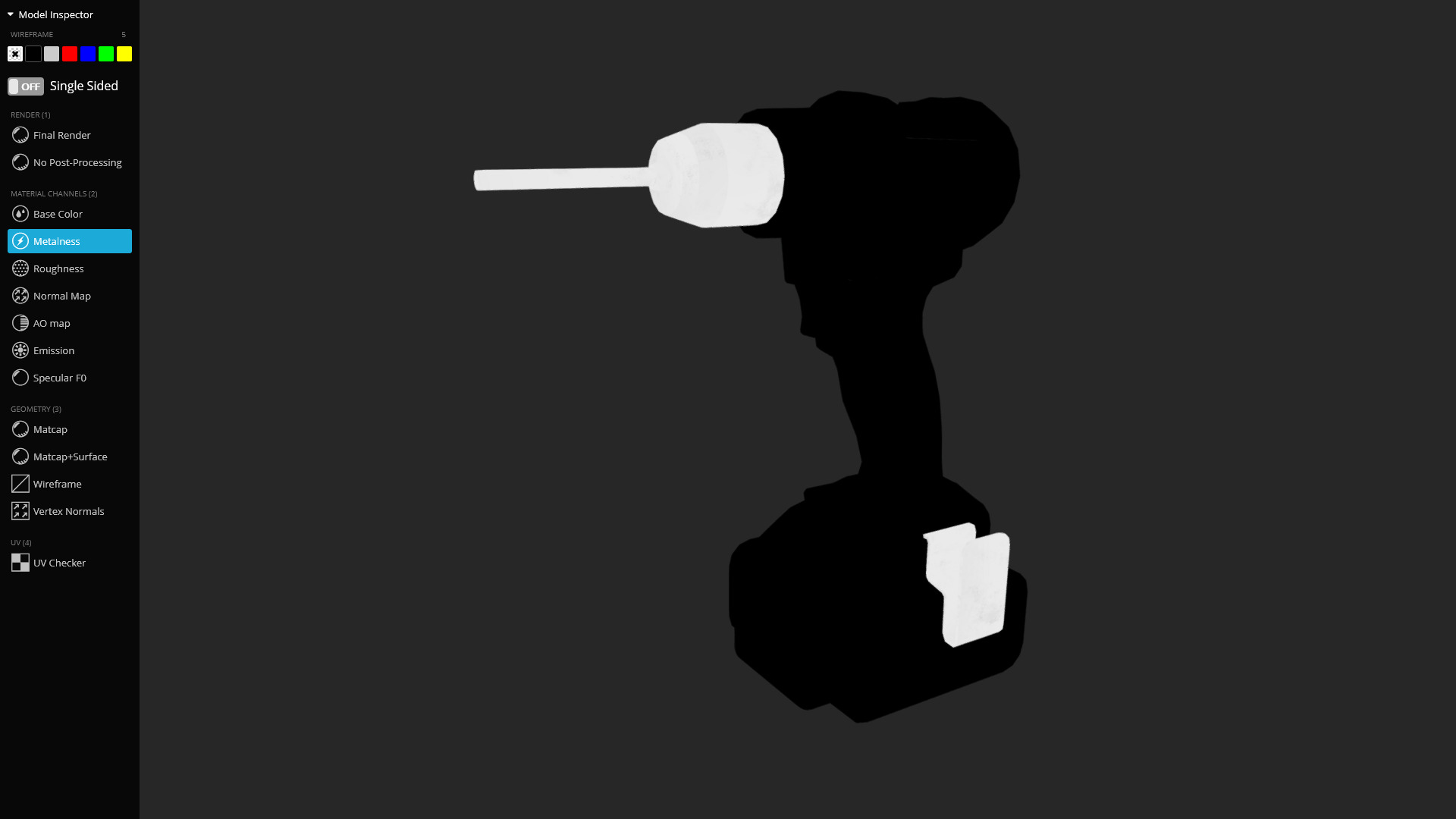 Cordless Drill 3D Model - Game Ready Low-poly 3D model_6