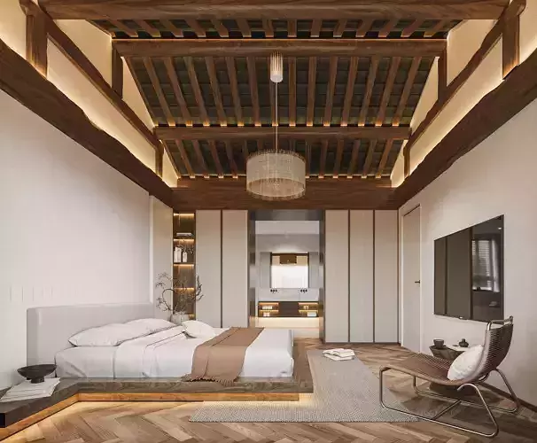    hotel bedroom interior  19