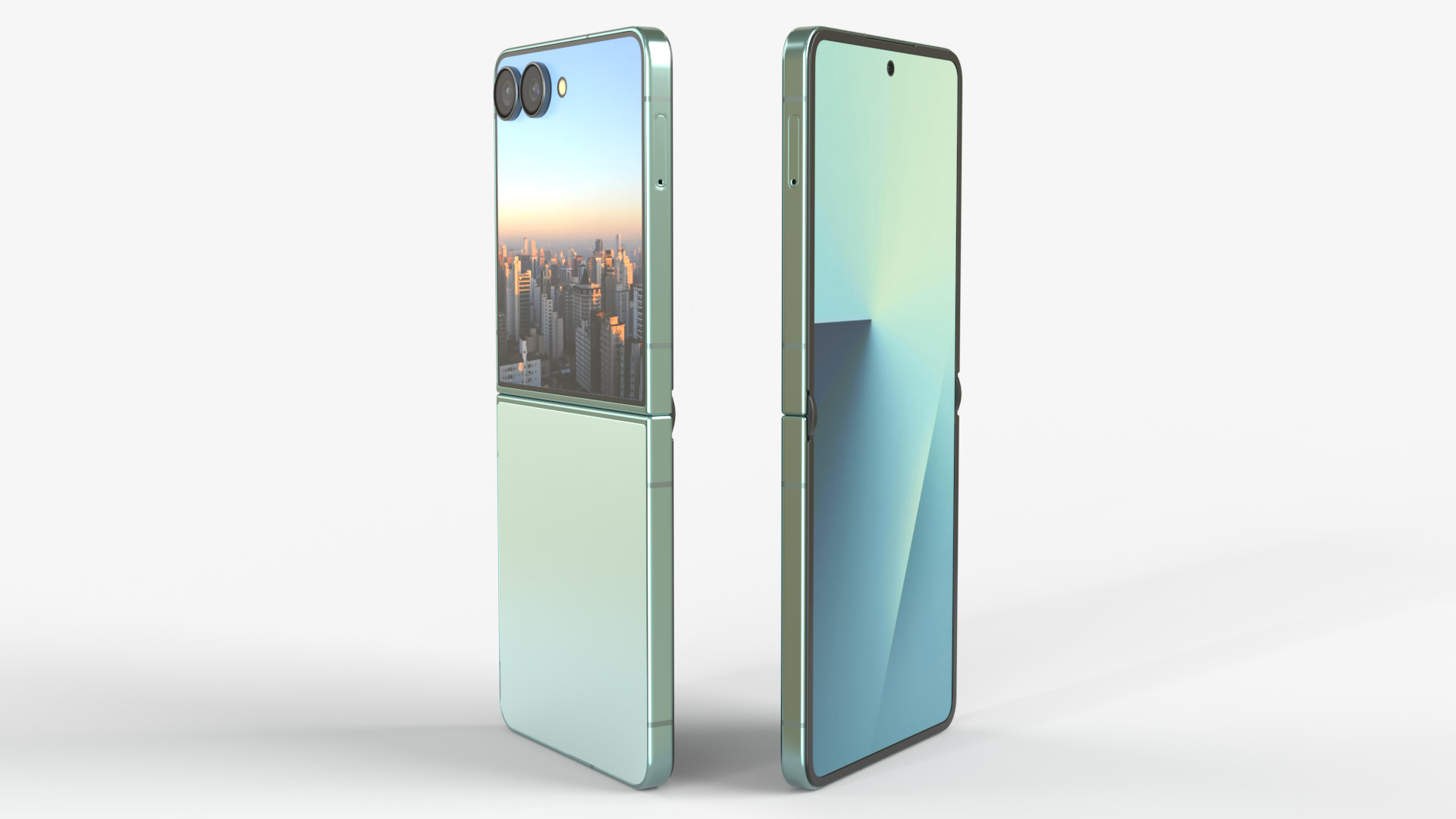 Samsung Galaxy Z Flip 7 Mint 3D model_7