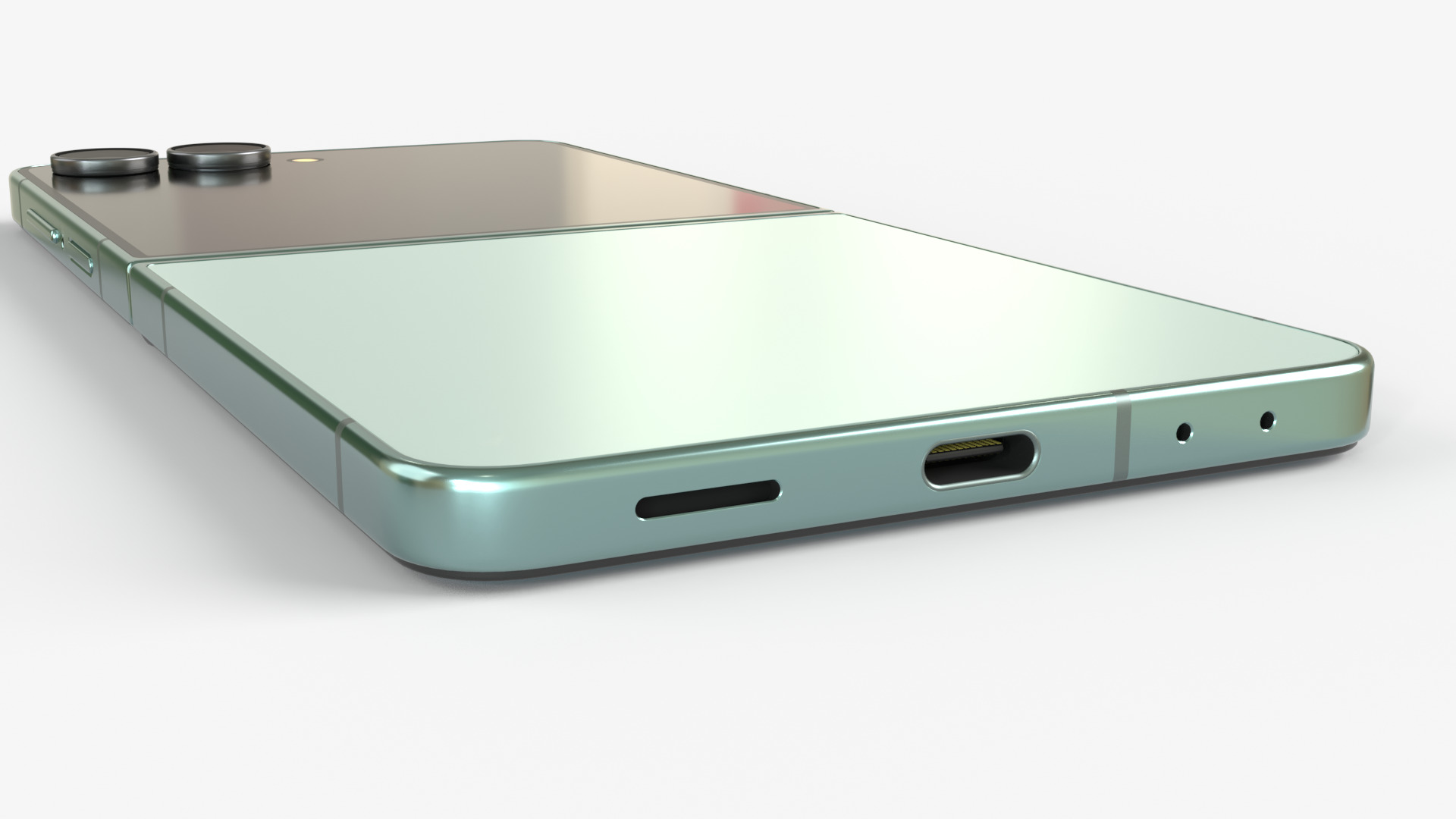 Samsung Galaxy Z Flip 7 Mint 3D model_9