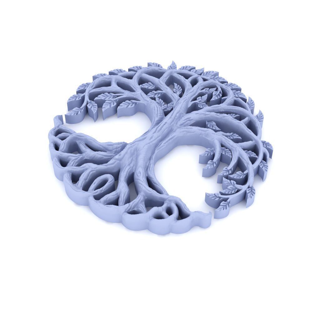 tree life gold 3D print model_1