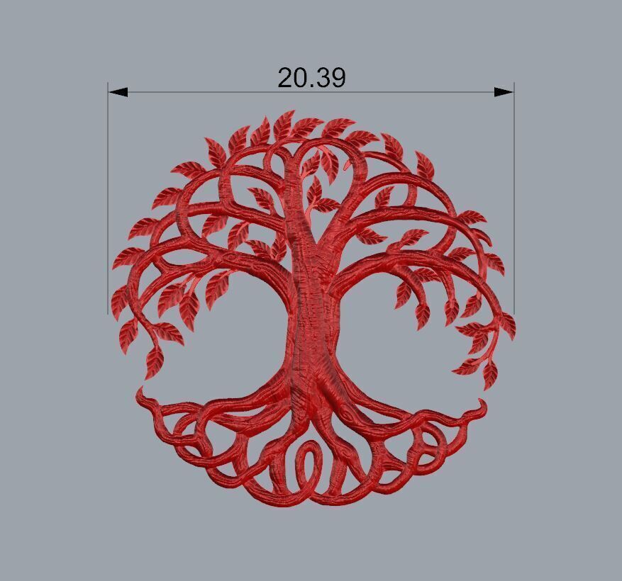 tree life gold 3D print model_2