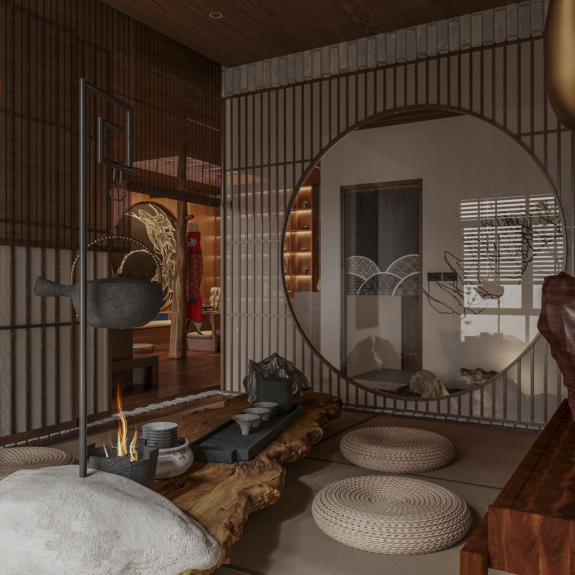 japanese interior 3D model_11