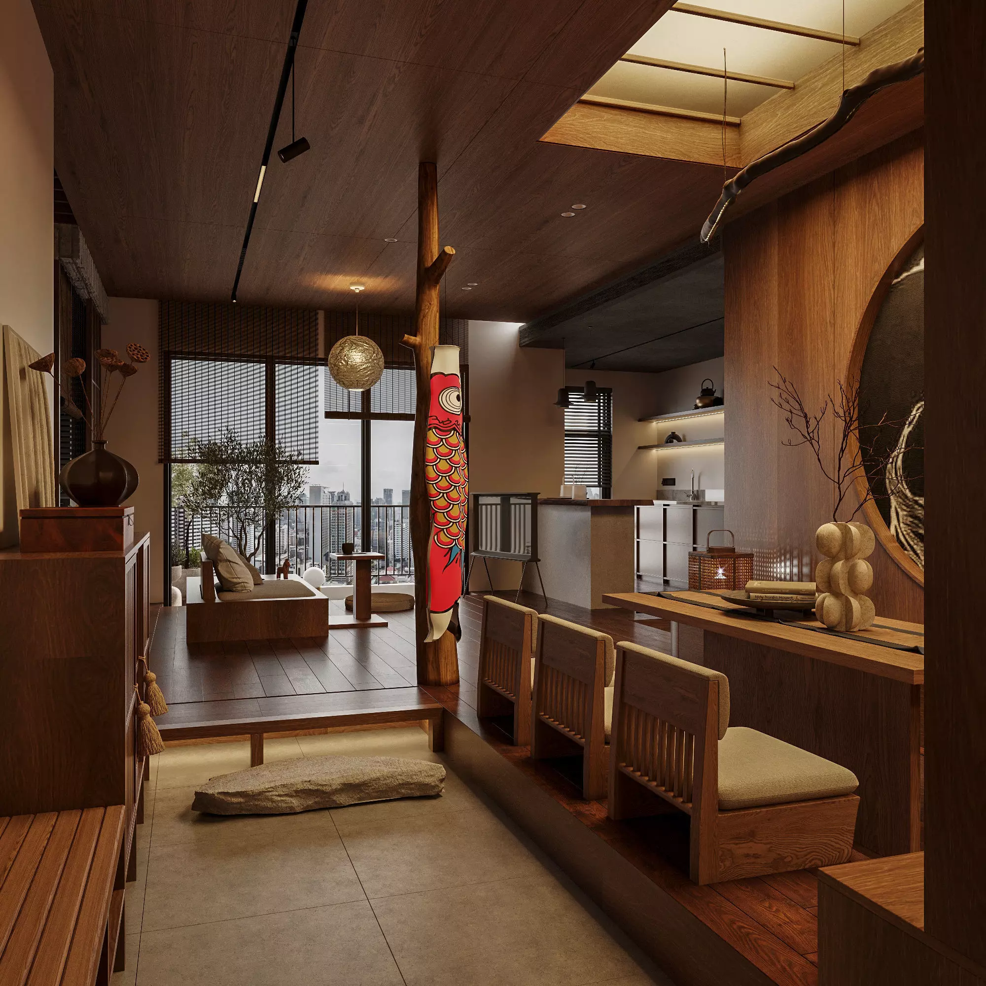 japanese interior 3D model_0