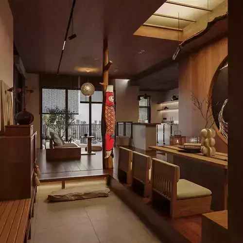 japanese interior 3D model