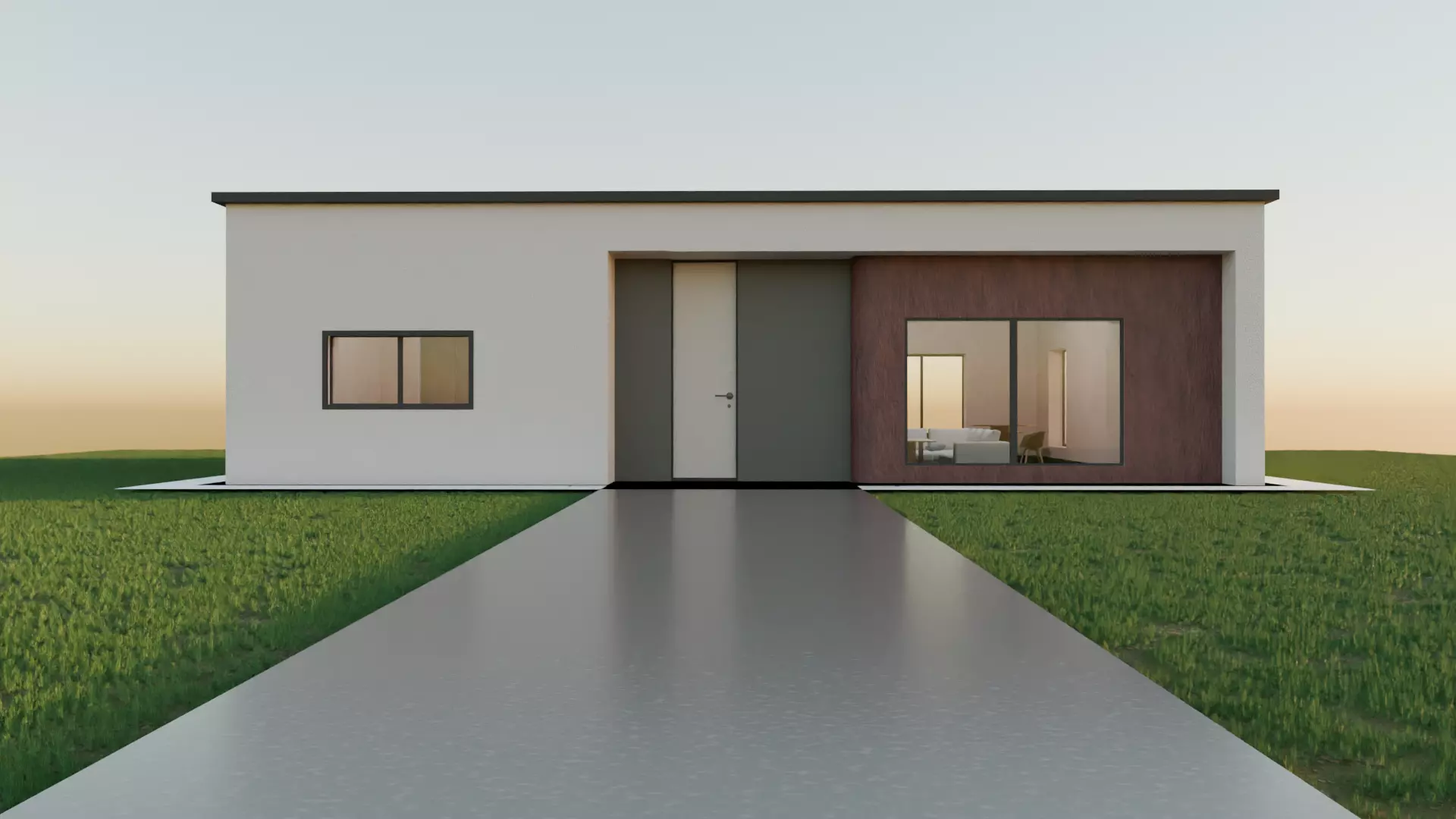 Modern House 3D model_0