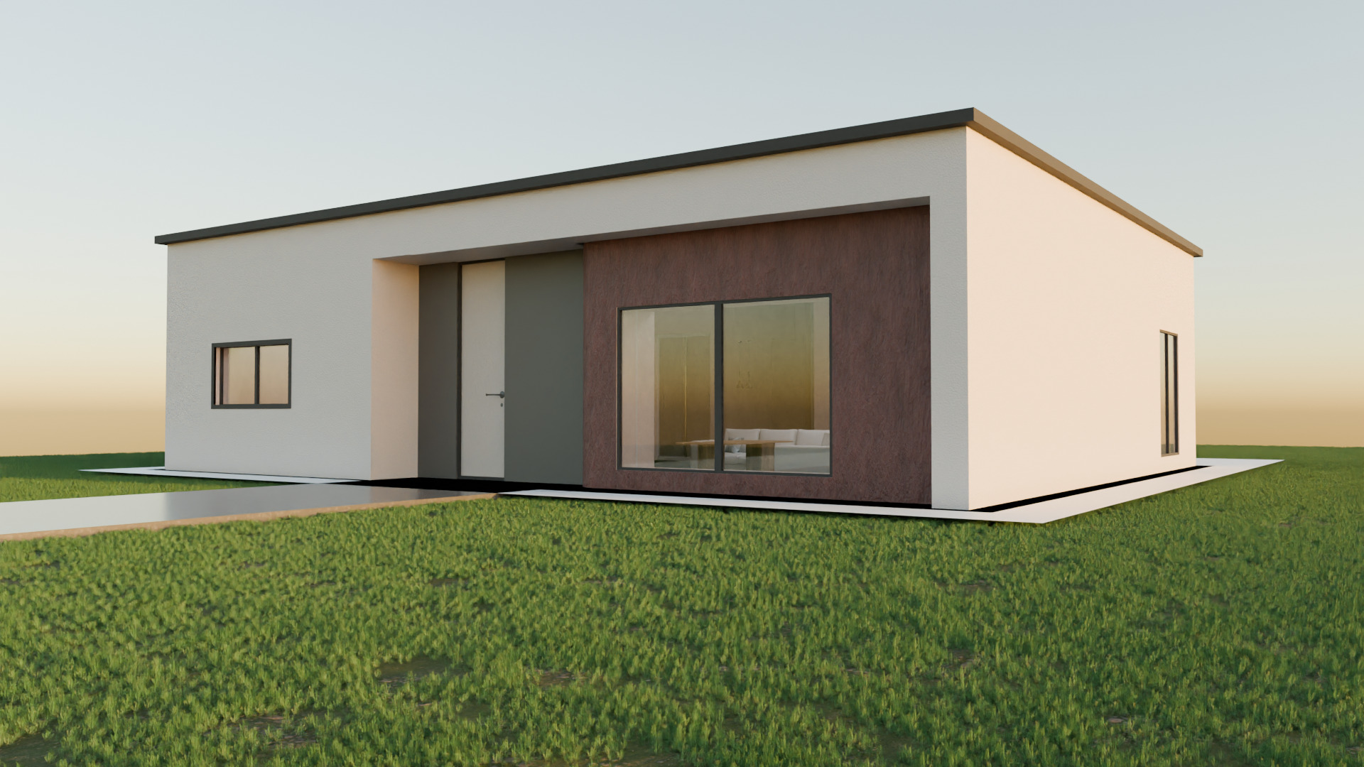 Modern House 3D model_1