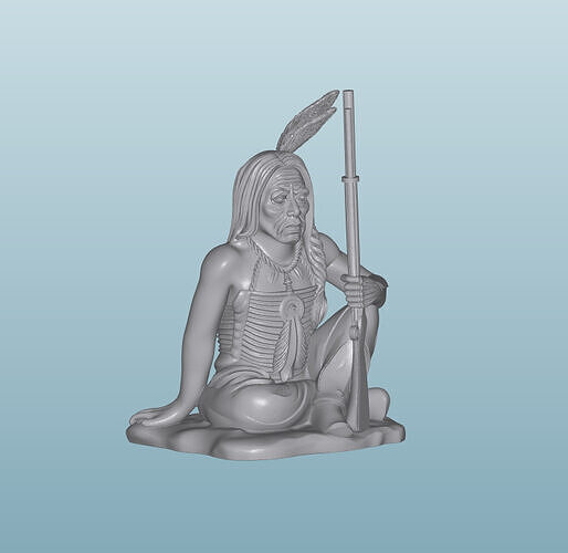 INDIAN  W51 Native American Figures 3D print model