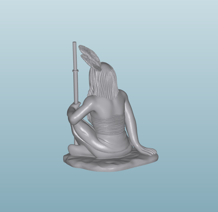 INDIAN W51 Native American Figures 3D print model_1
