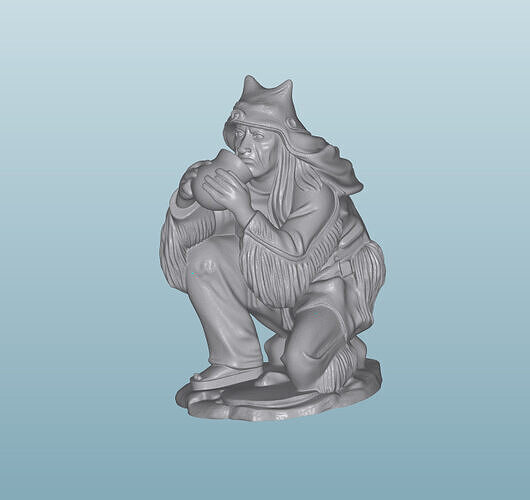 INDIAN  W52 Native American Figures 3D print model