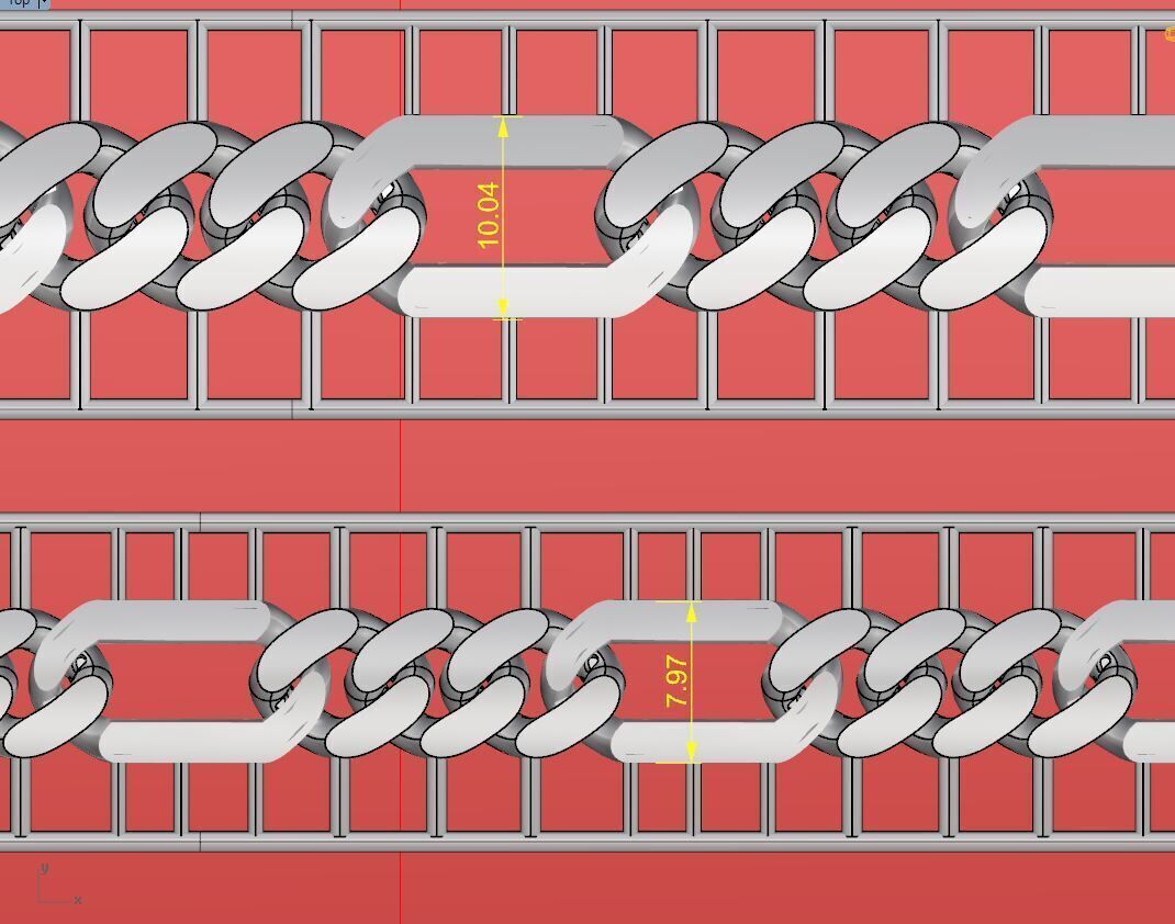  chain gold 3D print model_2