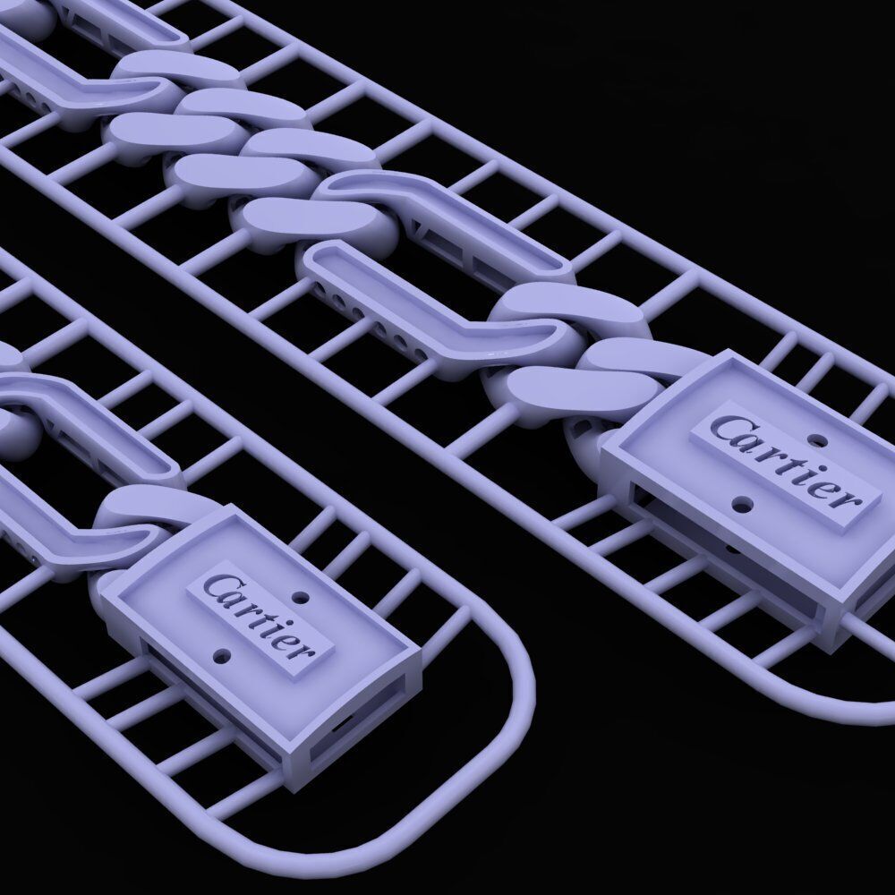  chain gold 3D print model_0