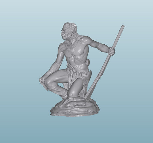 INDIAN  W55 Native American Figures 3D print model