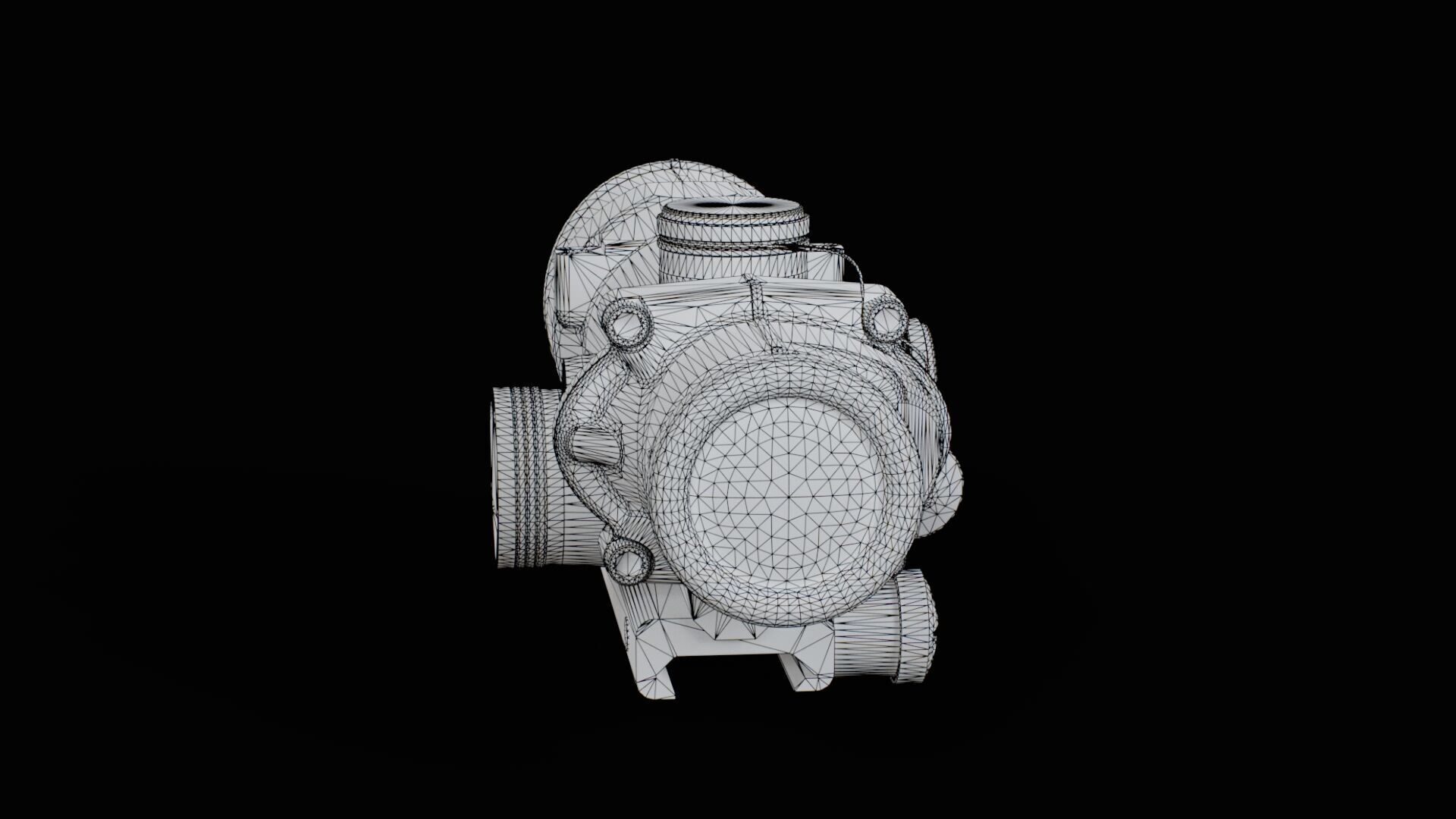 Trijicon ACOG4X32 LED Low-poly 3D model_17