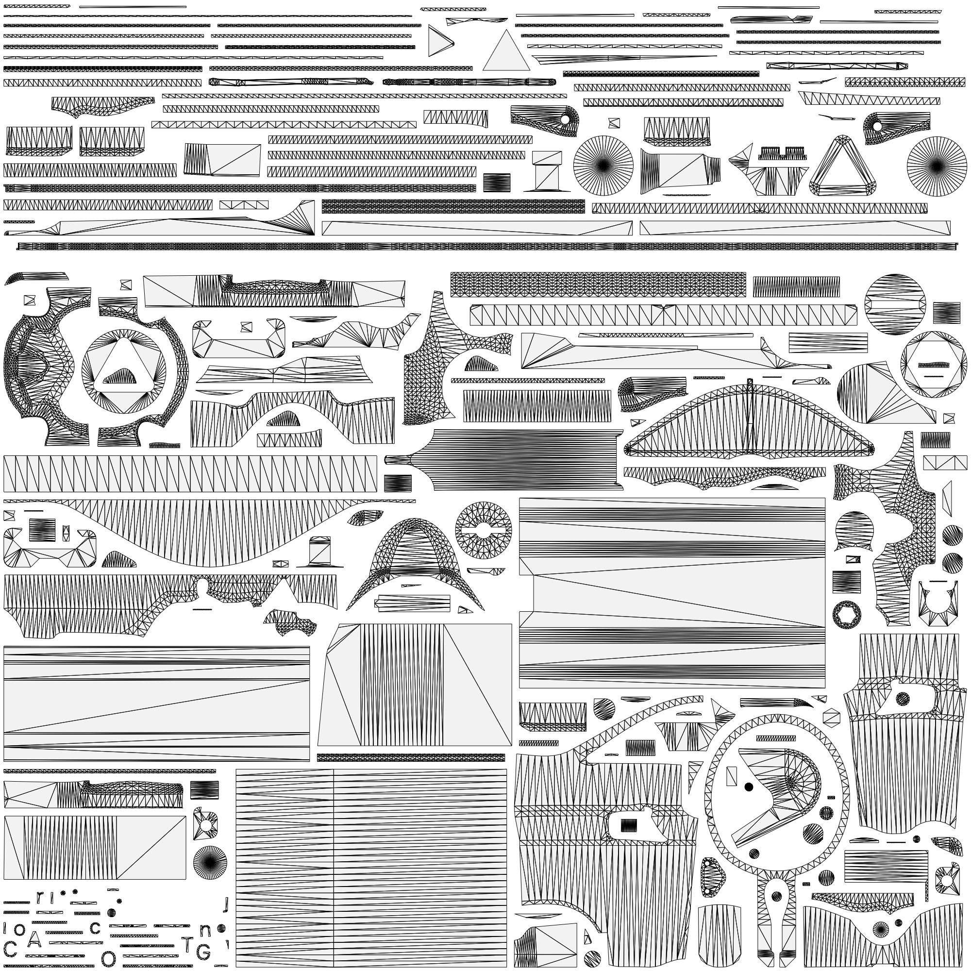 Trijicon ACOG4X32 LED Low-poly 3D model_19