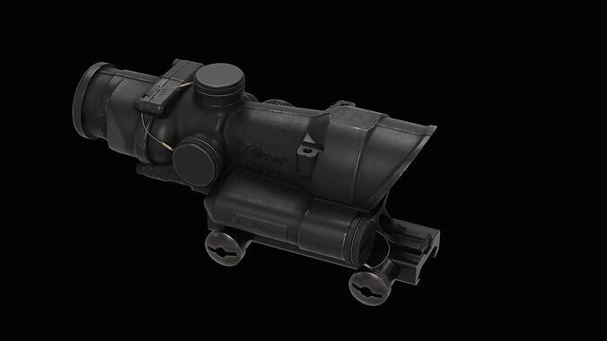 Trijicon ACOG4X32 LED Low-poly 3D model