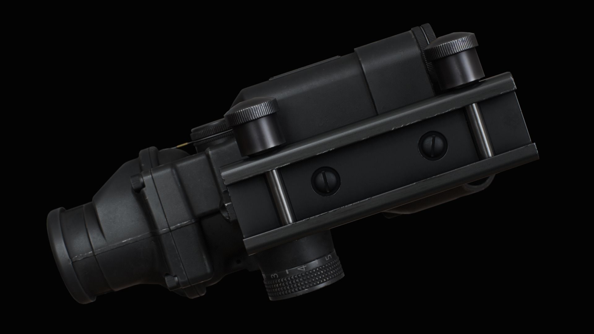 Trijicon ACOG4X32 LED Low-poly 3D model_11