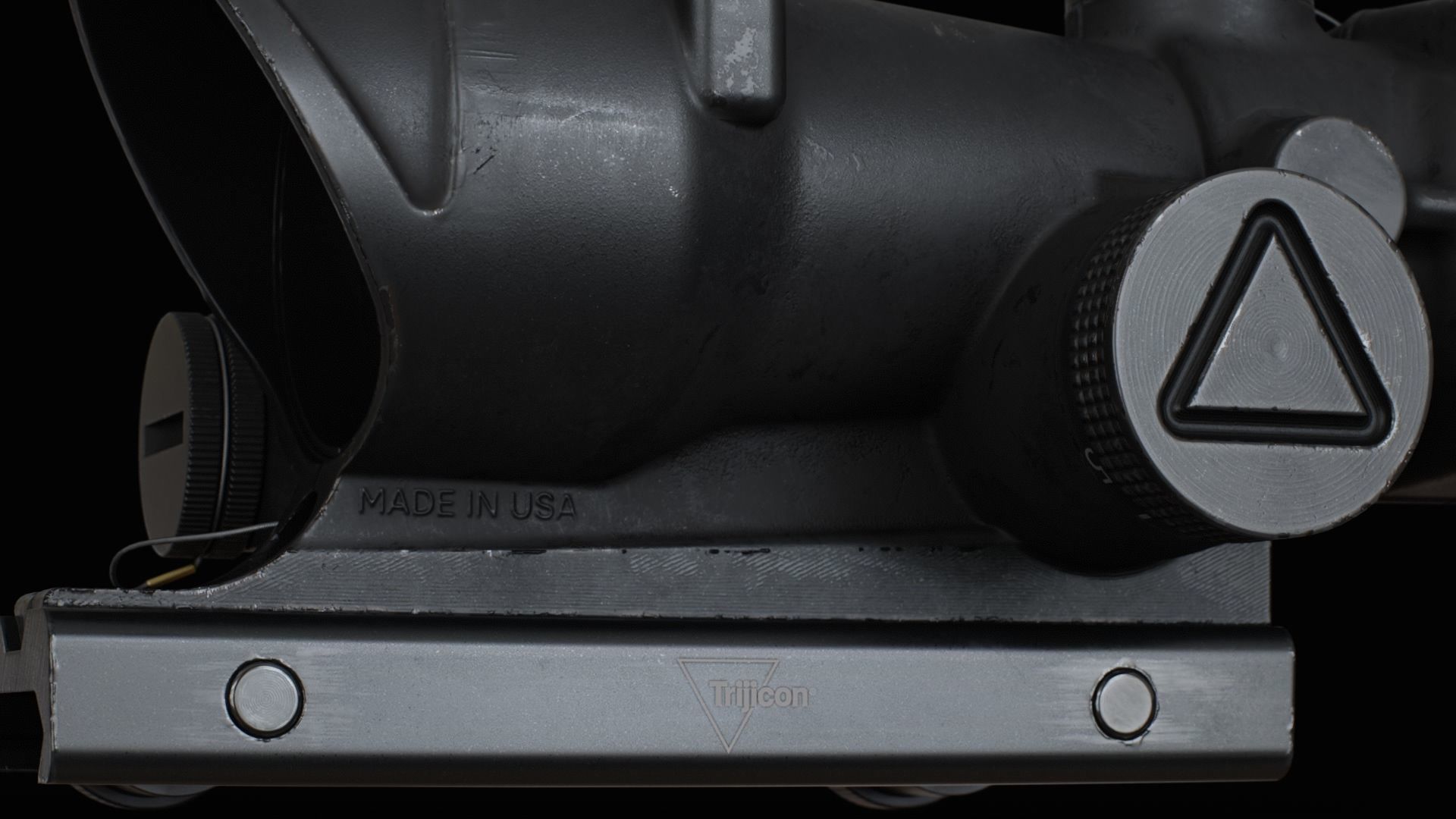 Trijicon ACOG4X32 LED Low-poly 3D model_4