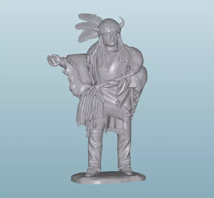 INDIAN  W57 Native American Figures 3D print model_0