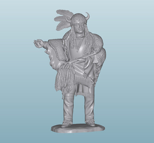 INDIAN  W57 Native American Figures 3D print model