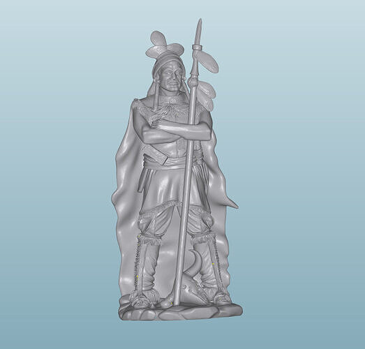 INDIAN  W58 Native American Figures 3D print model